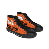 Boo Bitch Women's Hightop Sneakers (orange)