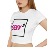 Sexy² Baby Tee (P on W)