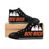 Boo Bitch Women's Hightop Sneakers (Black)