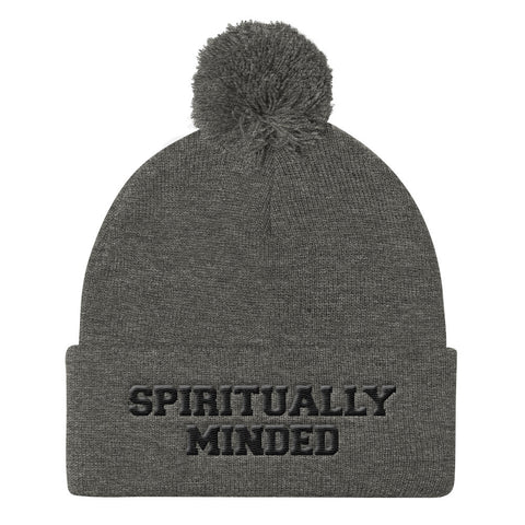 Spiritually Minded Pom Pom Cap